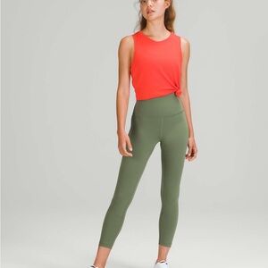 Lululemon Wunder Train High-Rise Tight 25" Green Twill